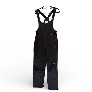 Kids Black Snow Bib Overalls